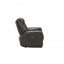 Imogen Recliner (Power Motion) in Gray Leather-Aire