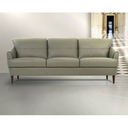 Helena Sofa in Moss Green Leather