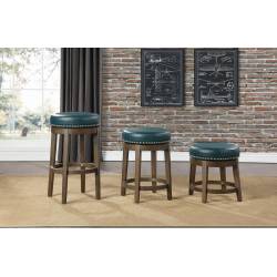 5681GEN-29 Round Swivel Pub Height Stool, Green Westby
