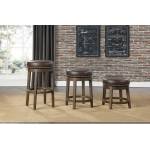5681BRW-18 Round Swivel Stool, Brown Westby