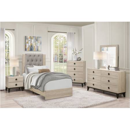 1524T-1Gr Twin Bedroom set 4PC in a Box Whiting