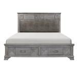 1516K-1EK* Eastern King Platform Bed with Footboard Storage Mayodan