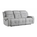 9519GY-3 Double Reclining Sofa Aragon