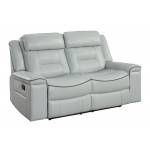 9999GY-2 Double Lay Flat Reclining Love Seat Darwan