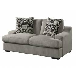 9404GY-2 Love Seat with 2 Pillows Orofino