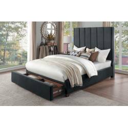 5876NRGY-1* Queen Platform Bed with Storage Footboard