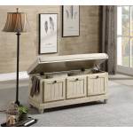 4586W Bench, White Finish Woodwell
