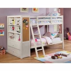 CM-BK266WH-TT-BED ATHENA TWIN/TWIN BUNK BED