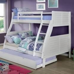 CM-BK963WH HOOPLE TWIN/FULL BUNK BED