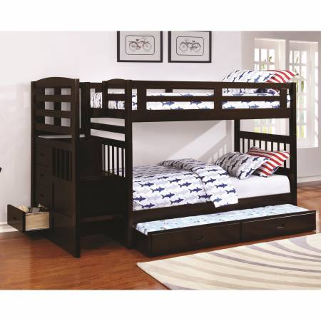 Dublin Twin over Twin Bunk Bed with Staircase