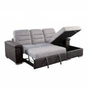 9808*SC 2-Piece Sectional with Pull-out Bed and Hidden Storage Alfio