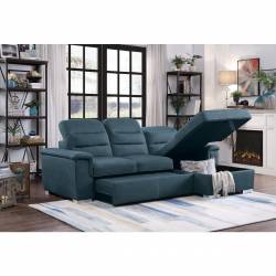 9808BUE*SC 2-Piece Sectional with Pull-out Bed and Hidden Storage Alfio