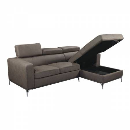 9570TP*SC 2-Piece Sectional with Right Chaise and Hidden Storage Dimitri