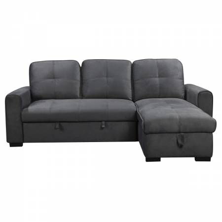 9569GY*SC 2-Piece Sectional with Pull-out Bed and Hidden Storage Magnus
