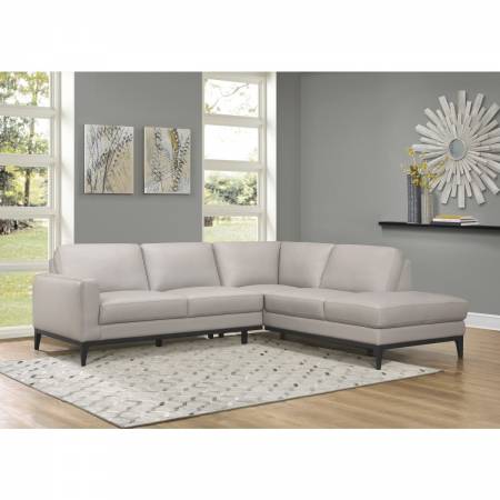 9557GY*SC 2-Piece Sectional with Right Chaise Nico