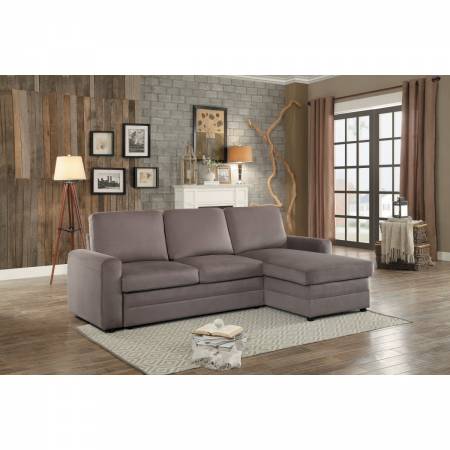 8211* 2-Piece Reversible Sectional with Pull-out Bed and Hidden Storage Welty