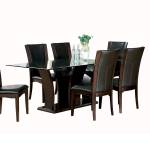 710-72TR* Dining Table, Glass Insert Daisy