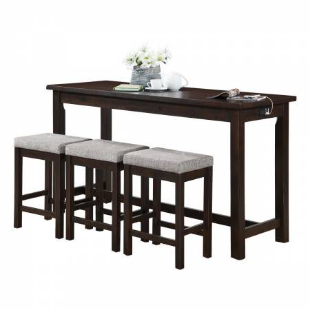 5713ES 4-Piece Pack Counter Height Set Connected