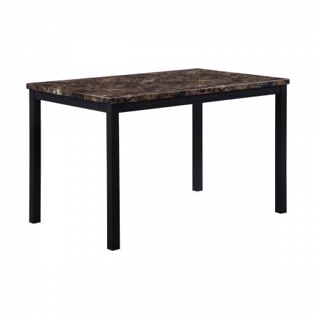 5663-48 Dining Table, Faux Marble Top Waite