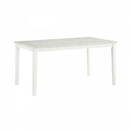 5648-60 Dining Table, Faux Marble Top Nadalia