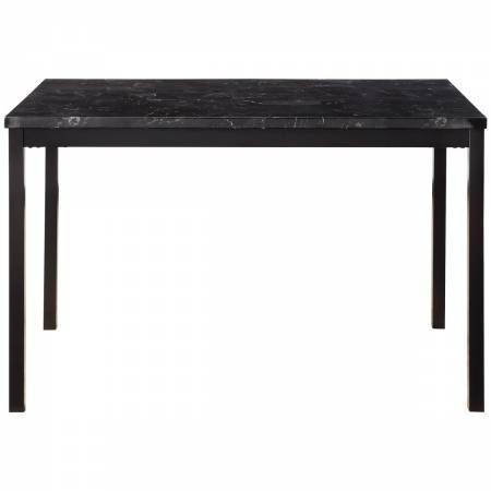 2601BK-48 Dining Table, Faux Marble Top Tempe