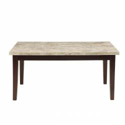 2456-64WM Dining Table, Marble Top Decatur