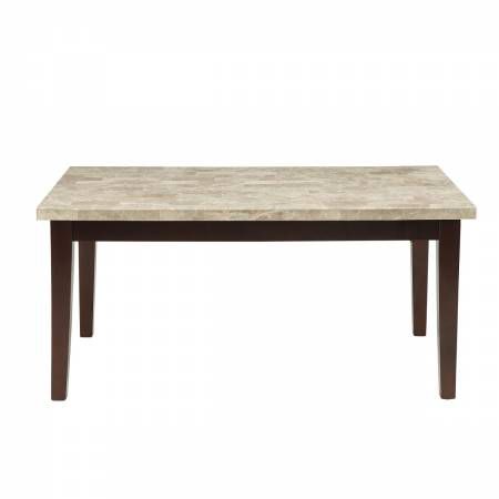 2456-64WM Dining Table, Marble Top Decatur