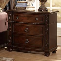 2169-4 Night Stand, Marble Insert Hillcrest Manor