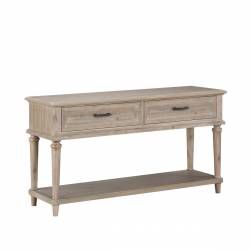 1689BR-05 Sofa Table with Two Functional Drawers Cardano