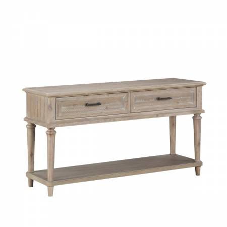 1689BR-05 Sofa Table with Two Functional Drawers Cardano