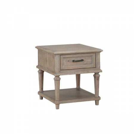 1689BR-04 End Table with Functional Drawer Cardano