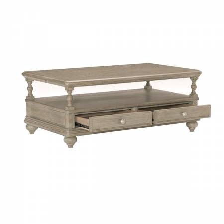 1688-30 Cocktail Table with Two Functional Drawers Grayling Downs