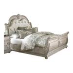 1394KN-1EK* Eastern King Bonded Leather Bed Palace II