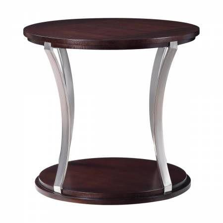 3611RF-04RD Round End Table Bevan
