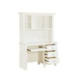 2058WH-14* Writing Hutch/Desk Set, White Meghan