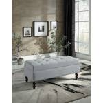 4587GY Bench, Light Gray Hamden