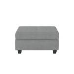 9507GRY-4 Storage Ottoman Maston