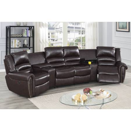 F86603 Power Theater Sectional