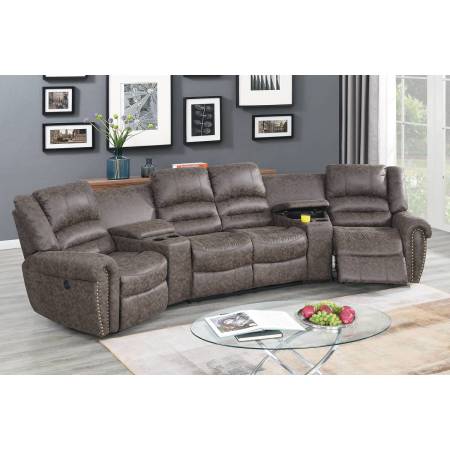 F86601 Power Theater Sectional