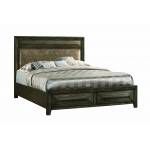 205440KW Preston California King 2-Drawer Storage Bed Rustic Chestnut