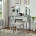 CM-DK6361SV CYNDI VANITY W/ STOOL