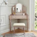 CM-DK5849RG KASEY VANITY W/ STOOL