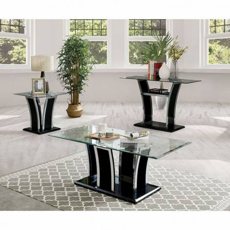 CM4372BK-3PK 3PC SETS STATEN COFFEE TABLE + END TABLE + SOFA TABLE