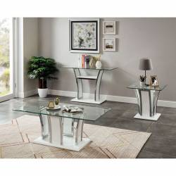 CM4372WH-3PK 3PC SETS STATEN COFFEE TABLE + END TABLE + SOFA TABLE