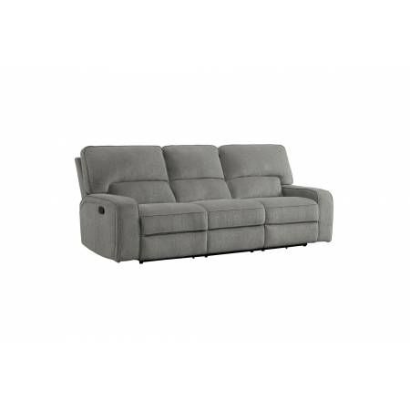 9849MC-3PWH Power Double Reclining Sofa with Power Headrests and USB Ports Borneo