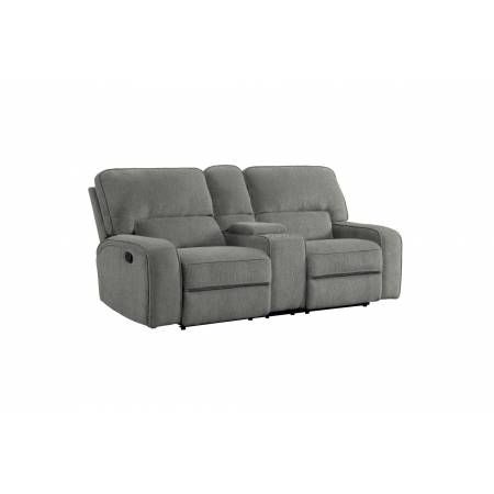 9849MC-2 Double Reclining Love Seat with Center Console Borneo