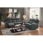 9827GRY-2+3 Double Reclining Sofa and Love Seat Altair