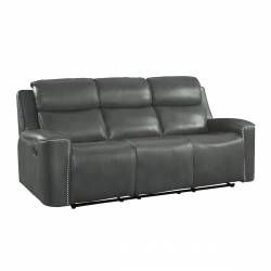 9827GRY-3 Double Reclining Sofa Altair