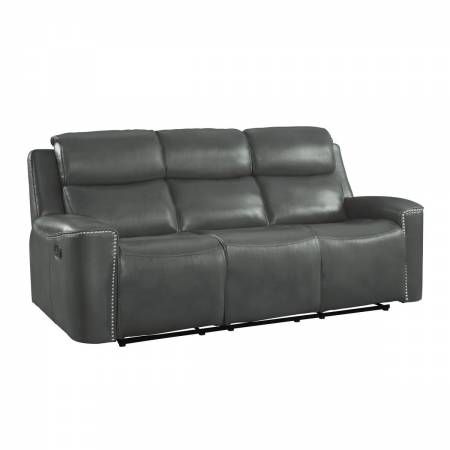 9827GRY-3 Double Reclining Sofa Altair