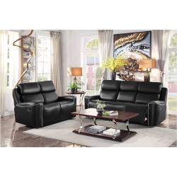 9827BLK-2+3 Double Reclining Sofa and Love Seat Altair